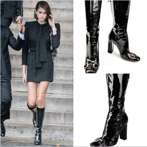 Gucci Patent Leather Boots